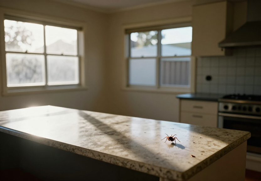 Ant trail in a Clarendon kitchen before treatment